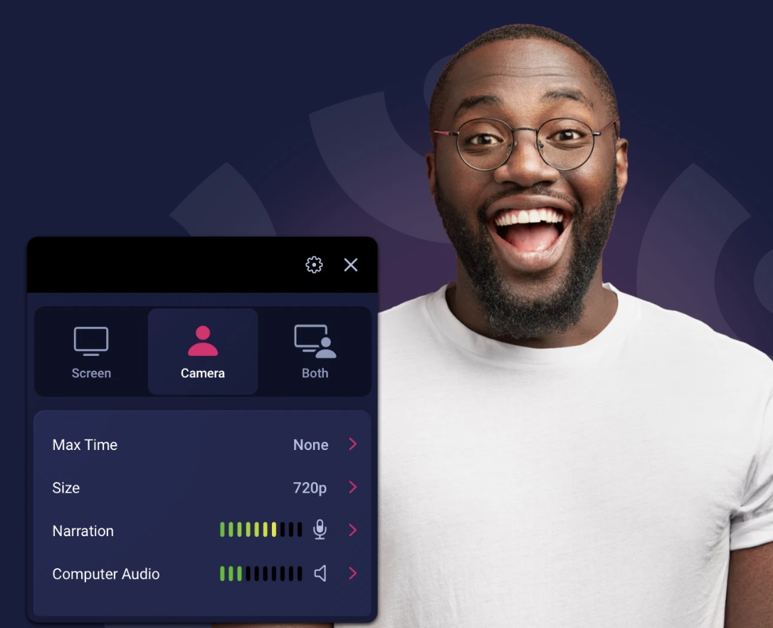 Audio mixing interface for screen recording